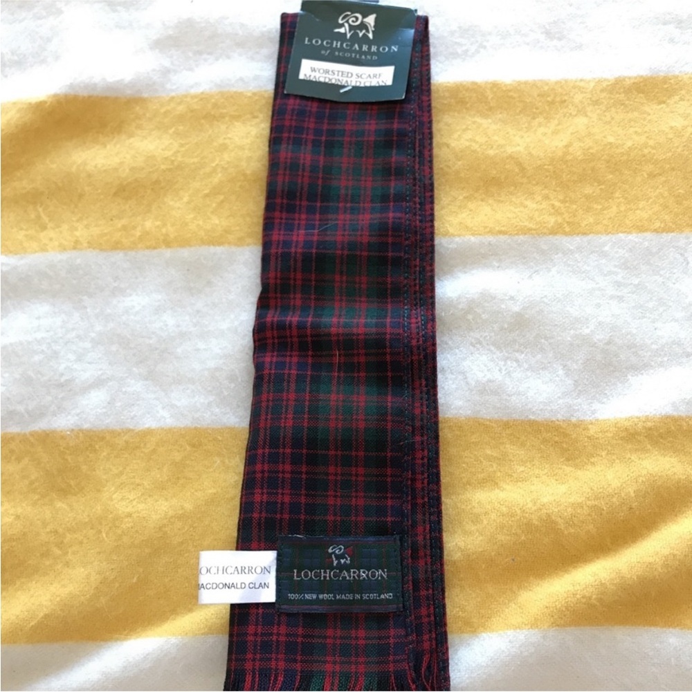Lochcarron of Scotland MacDonald Clan Plaid Worsted Scarf